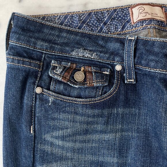 Paige Fairfax Flare Low Rise Denim - Picture 4 of 12